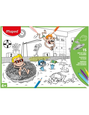 Maped A3 Paper Colouring Placemats 15pk